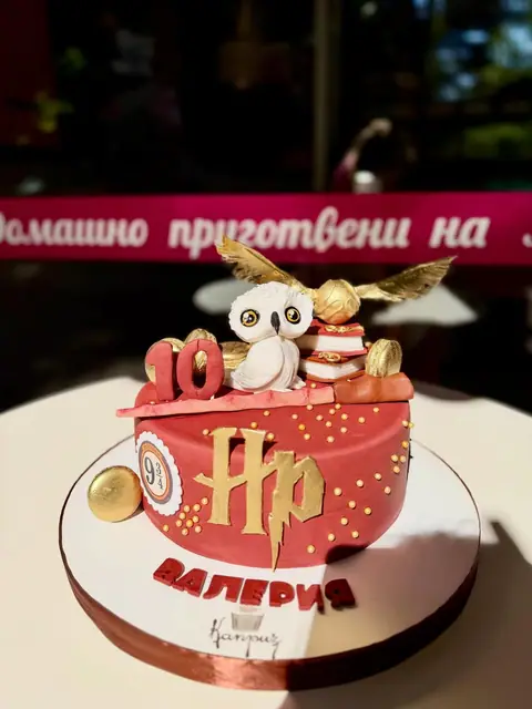 Cakes for girls › Harry Potter — fondant, 16 servings