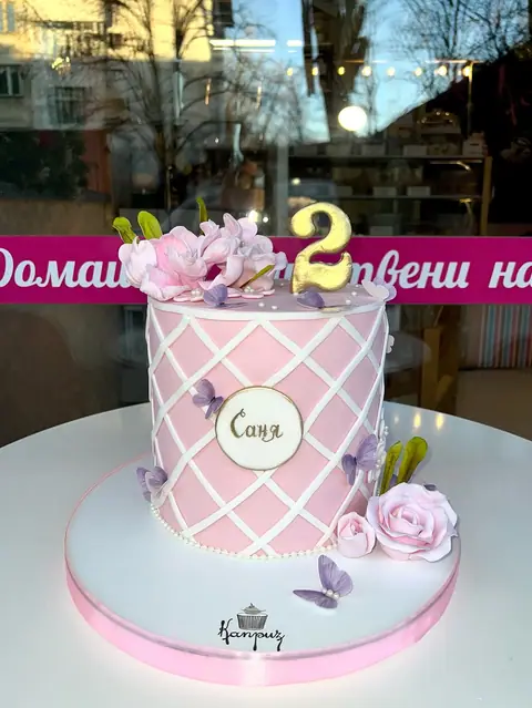 Cakes for girls — fondant, 16 servings
