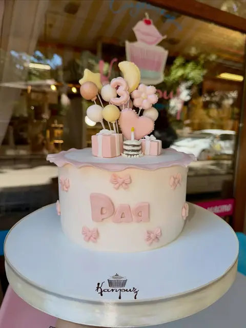 Cakes for girls — fondant, 8 servings